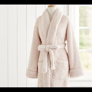 Pottery Barn Teddy Bear Robe ~Blush